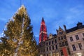 Christmas on Grote Markt in Antwerp Royalty Free Stock Photo