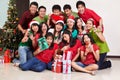 Christmas group shot of Asian people