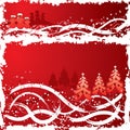 Christmas grunge background, vector