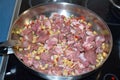 Christmas gulasch, raw marinated meat Royalty Free Stock Photo