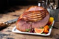 Christmas ham brown sugar glazed