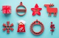 Christmas Hanging Decoration Toy, White Background, Tra Royalty Free Stock Photo