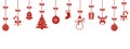 Christmas hanging ornaments background Royalty Free Stock Photo