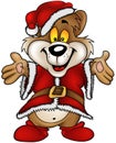 Christmas Happy Brown Bear Royalty Free Stock Photo