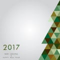 Christmas and happy new year card background 2017