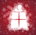 Christmas and happy new year gift box background