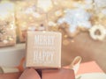 Christmas and happy new year home decor