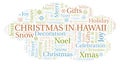 Christmas In Hawaii word cloud