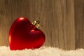 Christmas heart red