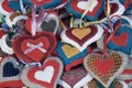 Christmas hearts Royalty Free Stock Photo
