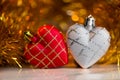 Christmas hearts Royalty Free Stock Photo