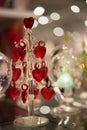 christmas hearts tree Royalty Free Stock Photo