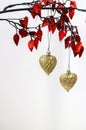 Christmas hearts Royalty Free Stock Photo