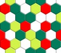 Christmas Hexagonal Repeat Pattern Background