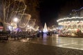 Christmas in the historic center of Avignon,