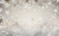 Christmas holiday abstract simple modern silver snow snowflakes winter background Royalty Free Stock Photo