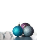 Christmas Holiday Background decorated with baubles, Christmas and New Year Decoration design Royalty Free Stock Photo