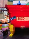 The Christmas holiday celebrated down under in Sydney with Lego decorations