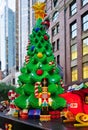 The Christmas holiday celebrated down under in Sydney with Lego decorations