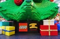 The Christmas holiday celebrated down under in Sydney with Lego decorations