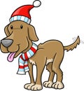 Christmas Holiday Dog Royalty Free Stock Photo