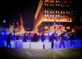 Christmas Holiday Lights display at Public Square in Downtown Cleveland Royalty Free Stock Photo