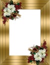 Christmas holiday frame elegant border Royalty Free Stock Photo