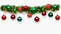 christmas holiday garland transparent background