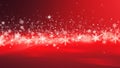 Christmas holiday glistering design, red background, ai generated