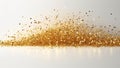 Christmas Holiday Glitter Snow on White Background Golden Glamour Royalty Free Stock Photo
