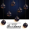 Christmas Holiday Greeting Card Design In luxe Style