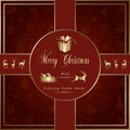 Christmas Holiday Greeting Card Design In luxe Style - Collection