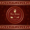 Christmas Holiday Greeting Card Design In luxe Style - Collection