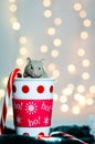 Christmas Holiday Hamster Royalty Free Stock Photo