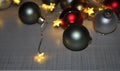 Christmas Holiday orients wrapped in small star lights Royalty Free Stock Photo