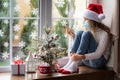 Christmas holiday during pandemic coronavirus COVID 19 concept Royalty Free Stock Photo