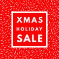 Christmas holiday sale poster.