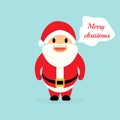 Christmas holiday with Santa Claus. Santa saying