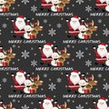 Christmas holiday season seamless pattern Royalty Free Stock Photo