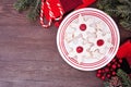 Christmas holiday snowflake shaped Linzer cookies