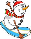Christmas Holiday Snowman Vector