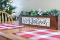 Christmas holiday tabletop decor