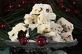 Christmas holiday traditional White Christmas confectionery chocolate fudge