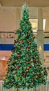 Christmas or Holiday tree in major shopping mall Royalty Free Stock Photo