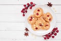 Christmas holiday white chocolate cranberry cookies