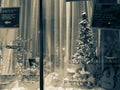 Christmas Holiday Window display at Tower City in Public Square downtown Cleveland Royalty Free Stock Photo