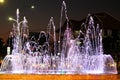 Christmas holidays in the capital of Cambodia, fountain 19