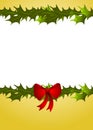 Christmas Holly Border Royalty Free Stock Photo