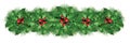 Christmas decoration border Royalty Free Stock Photo