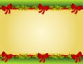 Christmas Holly Red Bows Border